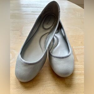 New Lands' End Essential Leather Ballet Flats